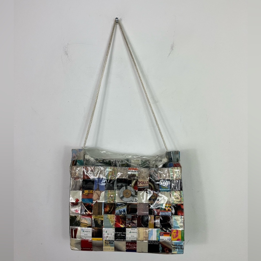 Vintage Handmade Upcycled New York City Purse